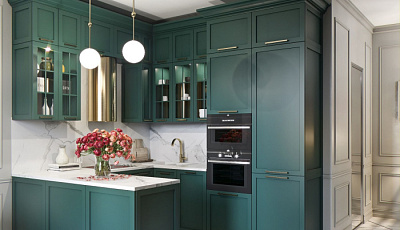 Кухня угловая Аквамарин 015